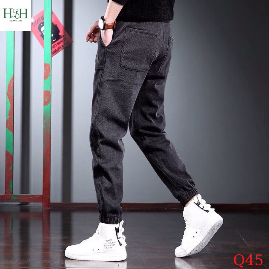 Quần jogger xuất xịn, quần dài kaki co giãn ống chun H&H | BigBuy360 - bigbuy360.vn