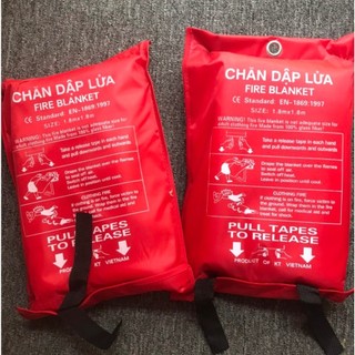 chăn dập lửa chống cháy 1.8m *1.8m CÓ SẴN