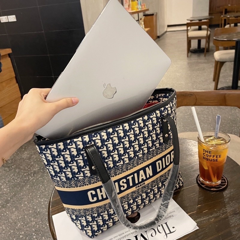 Túi Tote D.ior sang chảnh size lớn 38-30 đi làm đi đi chơi T6065