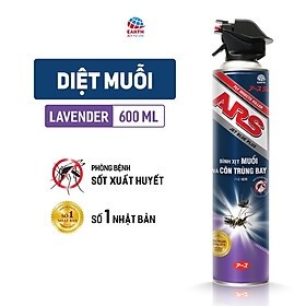 Bình xịt ruồi muỗi ARS JET BLUE PLUS hương Lavender 600ml