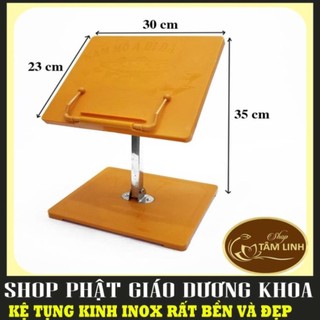 Kệ tụng kinh chân inox cao cấp - kệ tụng kinh nhựa chân inox gấp gọn linh hoạt