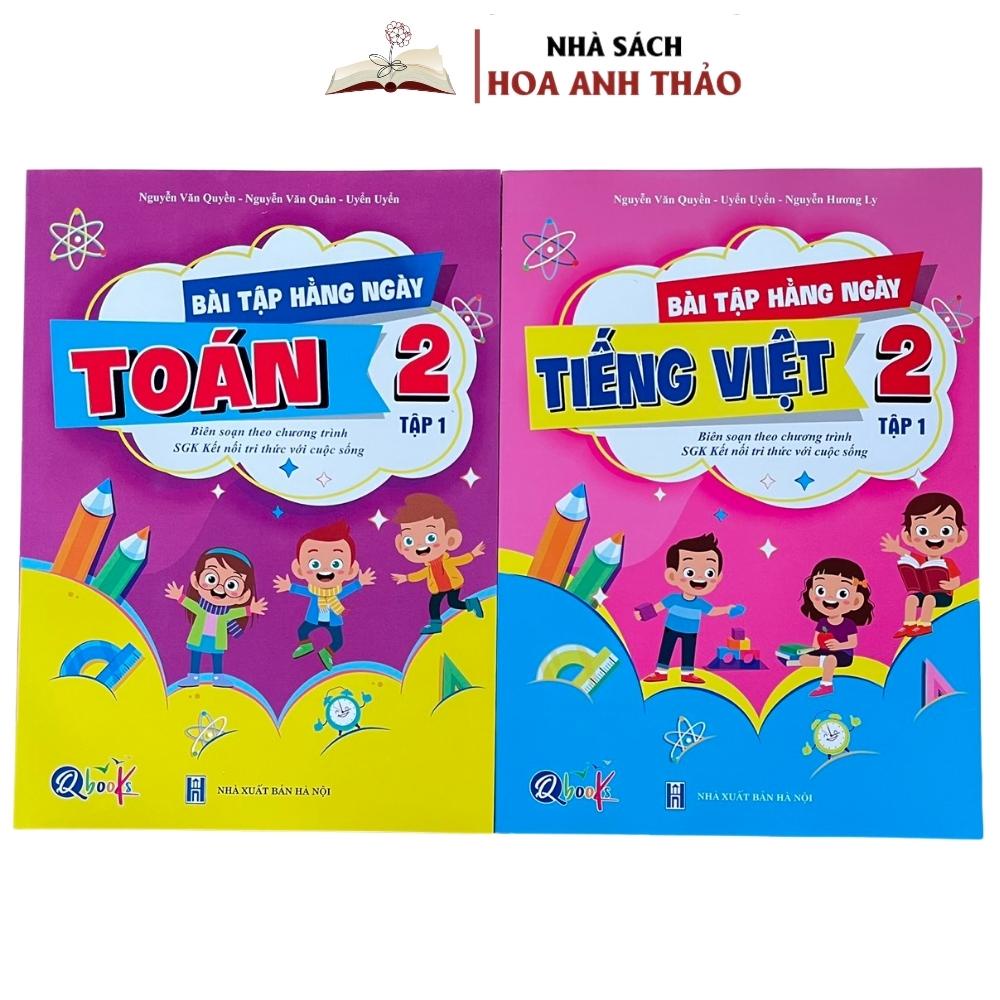  Sách - Combo Bài Tập Hằng Ngày Toán - Tiếng Việt Lớp 2 Tập 1 