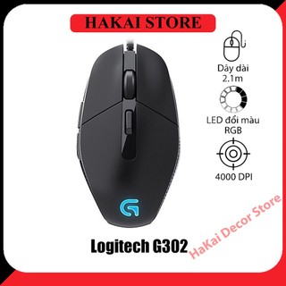Chuột pc gaming logitech g302 oem,led rgb ,chuột máy laptop tính chơi game có dây gía rẻ siêu hot