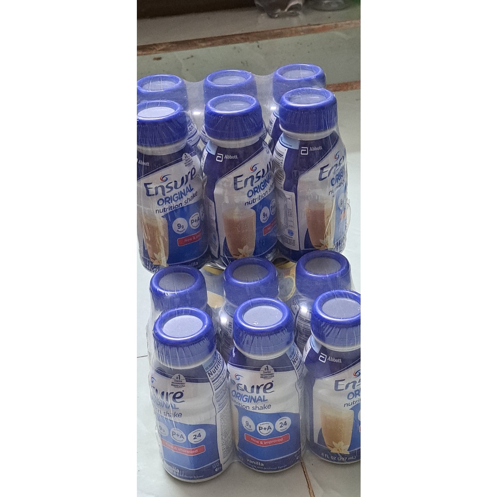 Combo 6 chai sữa nước Ensure Original hương vani 237ml