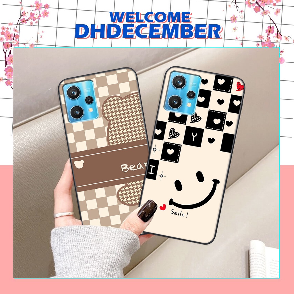 Ốp lưng Realme 9 PRO in hình tim, kẻ vuông mẫu mới CỰC XINH