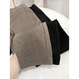 Quần Baggy Chất Dạ Len Tăm Dày Dặn Co Giãn