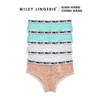 Combo 5 Quần Lót Modal Phối Ren Miley Lingerie Sexy Love Thoáng Khí FCL - Màu Ngẫu Nhiên
