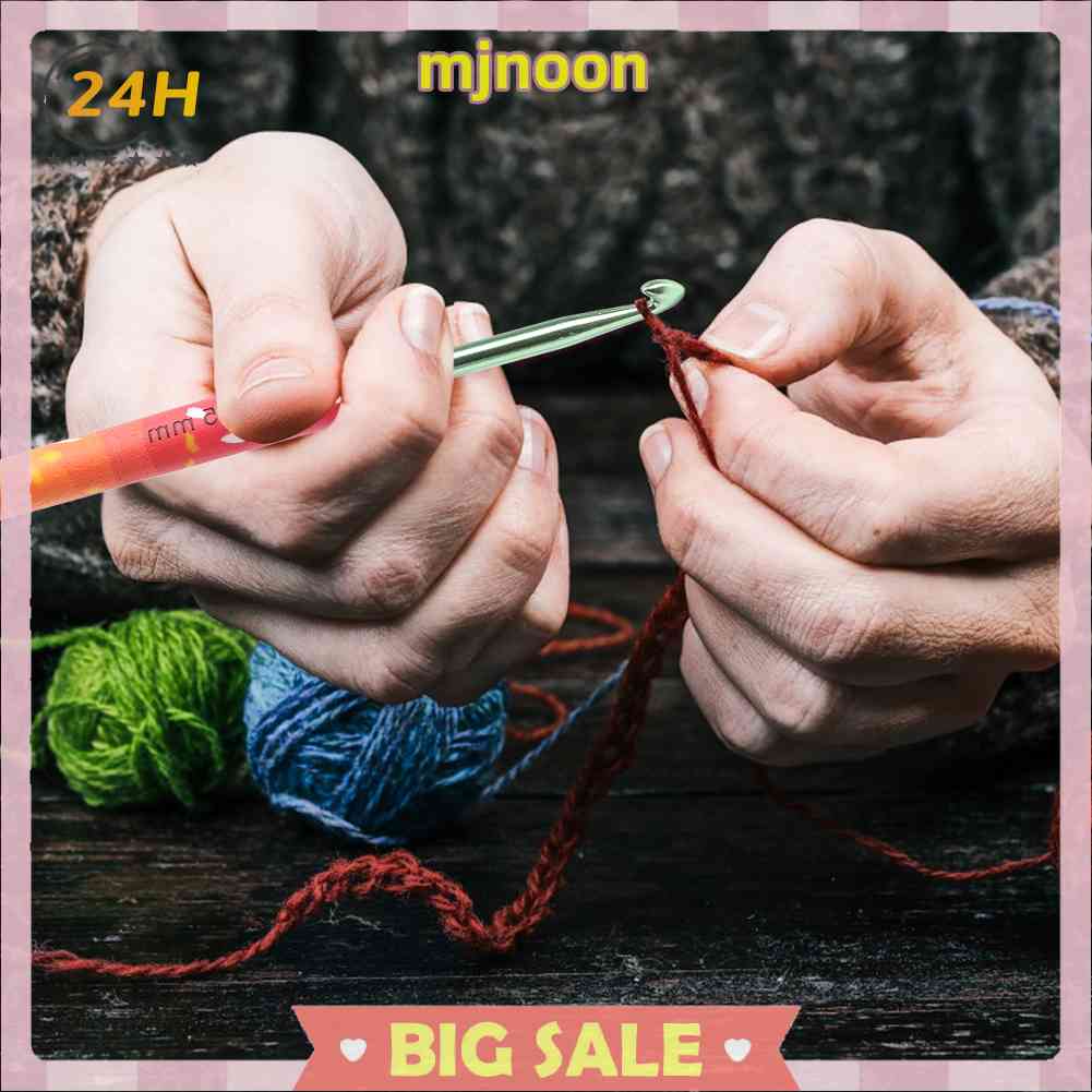 Set 9 Kim Móc Len Tay Cầm Mềm Nhiều Màu