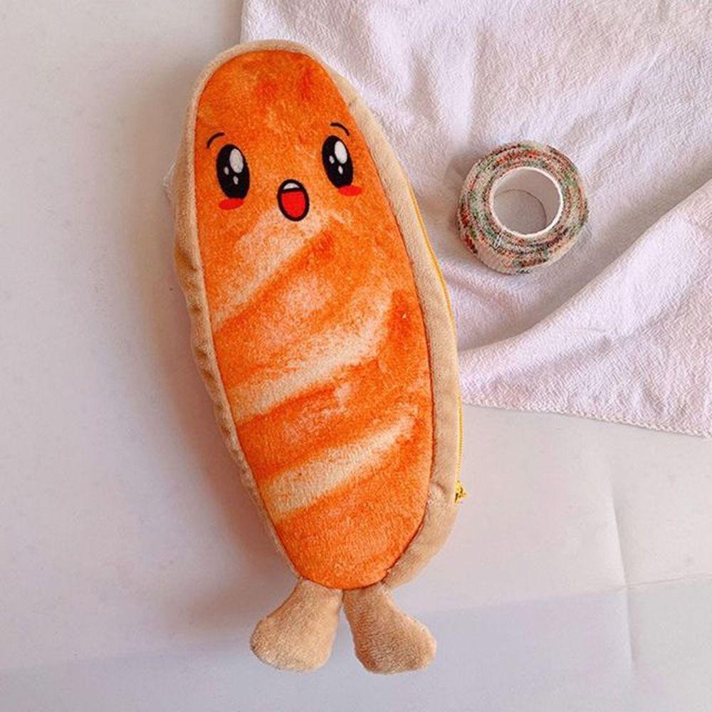 Túi Đựng Bút Hình Bánh Mì Nướng Cỡ Lớn Tiện Dụng Cho Học Sinh