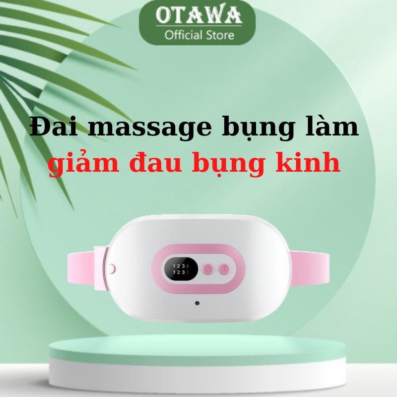 Đai massage bụng làm ấm bụng giảm đau bụng khi đến kỳ kinh nguyệt, máy massage làm ấm tử cung cho phụ nữ