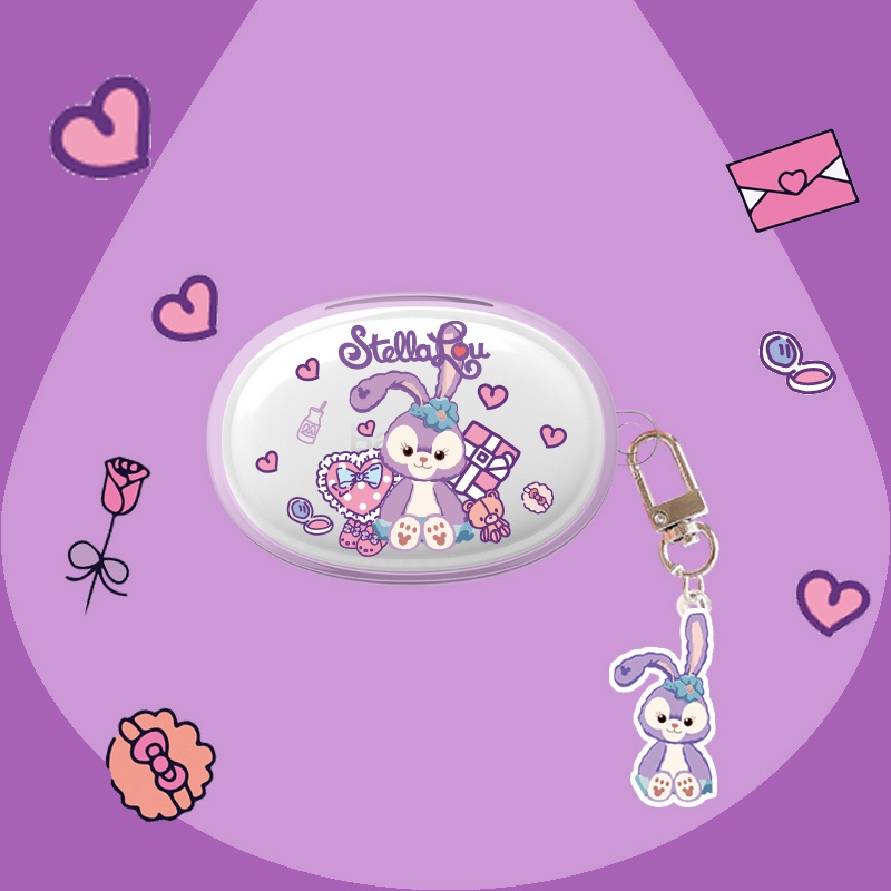 BASEUS Vỏ Bảo Vệ Hộp Sạc Tai Nghe TWS Bowie E2 Bằng TPU Mềm Trong Suốt + Dây Đeo Chống Sốc Đơn Giản