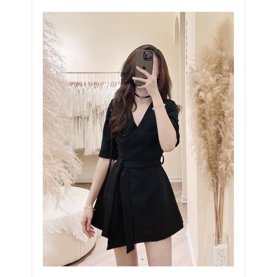 Jumpsuit Bigsize Nữ , Jum Ngắn Cột Eo Siêu Hách Dáng Dành Cho Ngưới Béo 50-90kg