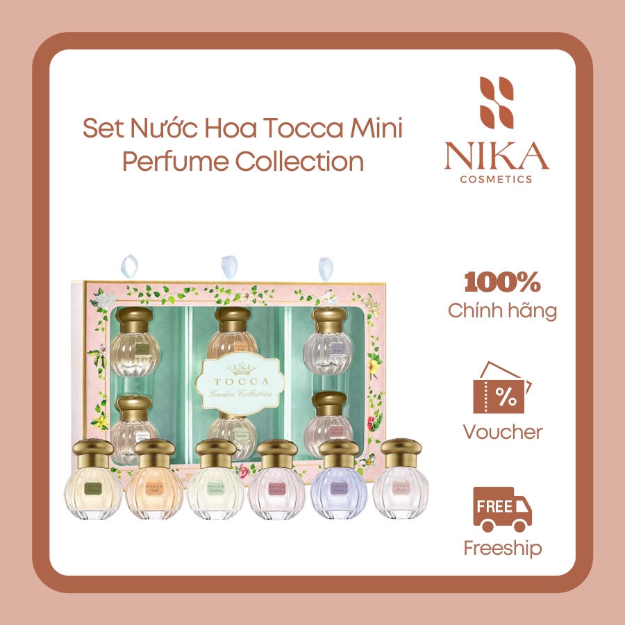 Set Nước Hoa Tocca Mini Perfume Collection (6 x 5ml) [Nika Cosmetics]