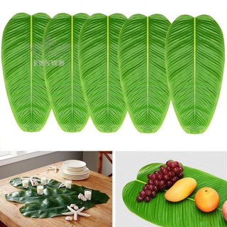 Set 5 Lá Chuối Giả Trang Trí Tiệc