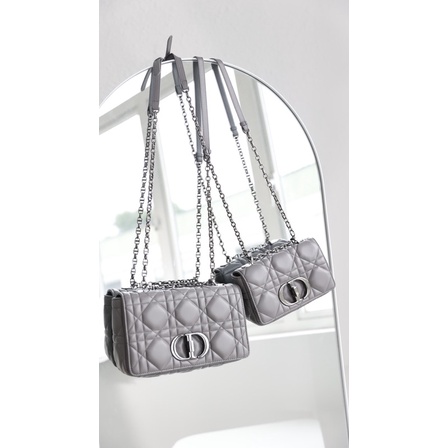 Túi xách Dior Caro 2 size bản super da thật fullbox