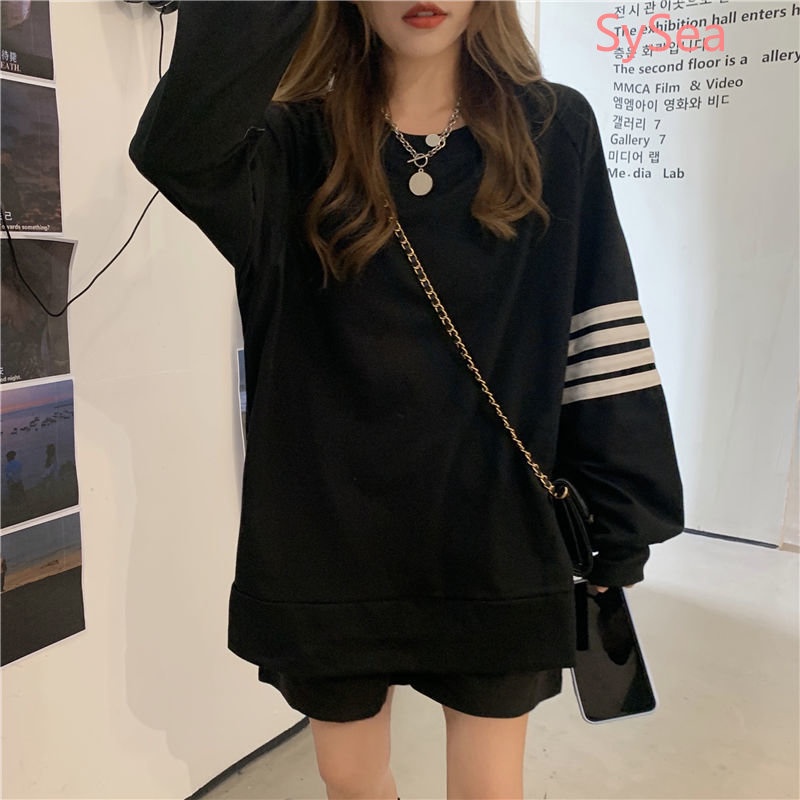 Áo Thun Nữ Cổ Tròn Sọc Ngang Plus size