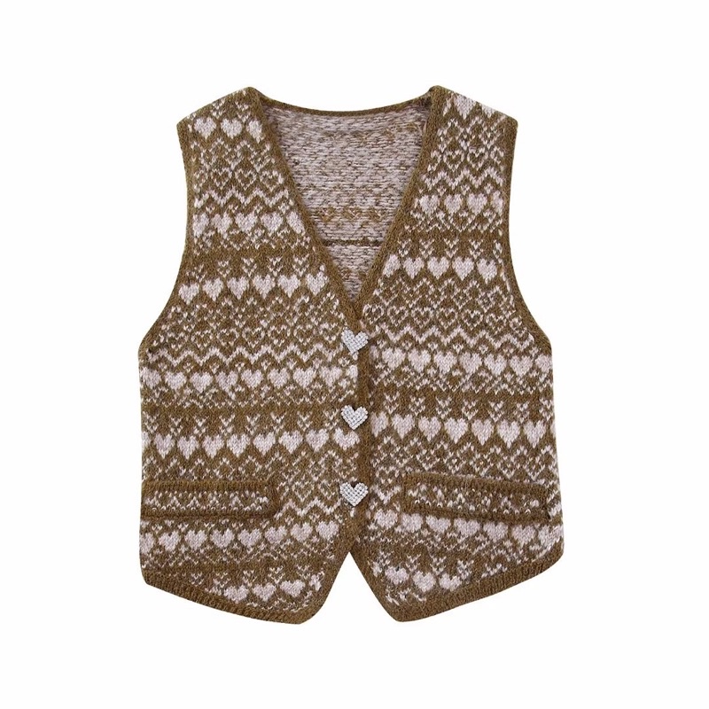 Made in Morocco - áo Zara gile len YO50