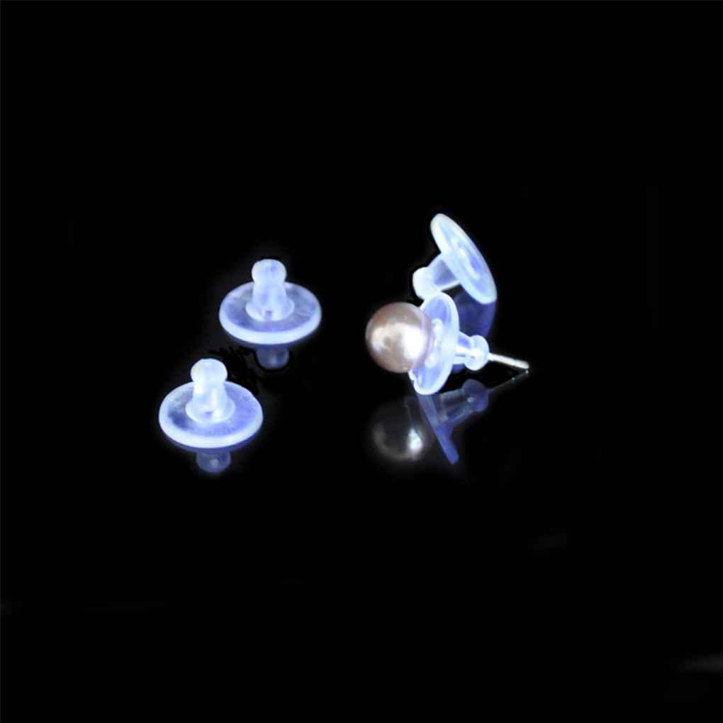 Set 500 Nút Chặn Bông Tai Bằng Silicon Trong Suốt