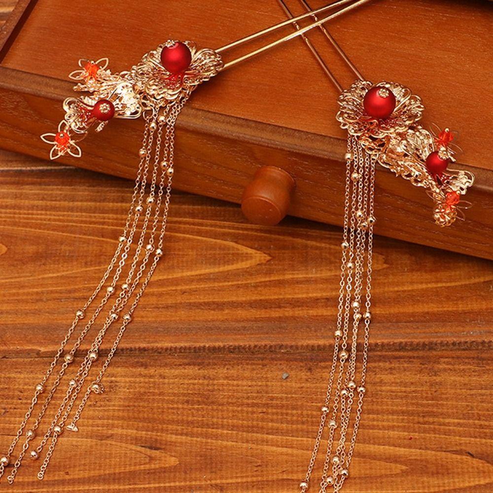 AROMA Trâm Cài Tóc Hình Vương Miện Phong Cách Trung Hoa Cổ Điển Cho Cô Dâu