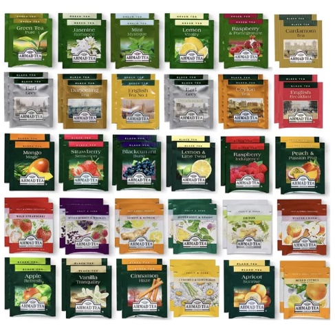 Set 15 Gói Trà Ahmad Tea Đủ Vị