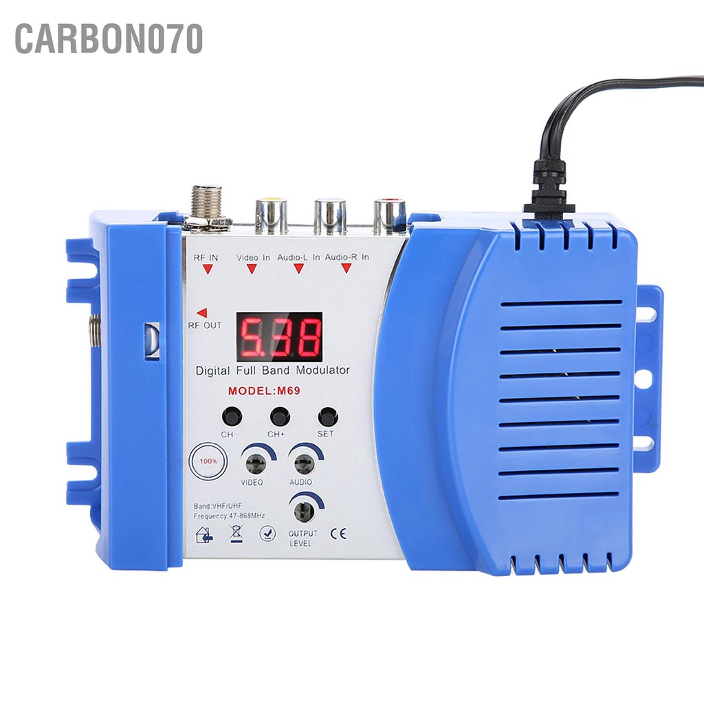 [Hàng HOT] Bộ điều chế RF M69 AV ‑ TV Converter VHF UHF【Carbon070】