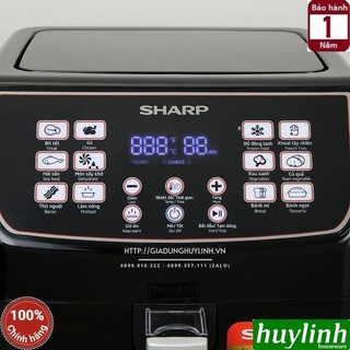 Nồi chiên không dầu Sharp KF-AF55EV-BK - 5.5 lít