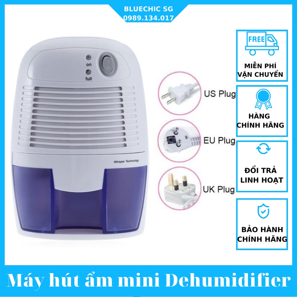 Máy Hút Ẩm Mini Dehumidifier Trang Bị Màng Lọc Loại Bỏ Các Chất Ô Nhiễm, Khói, Bụi Trong Không Khí-Bảo Hành 1 Đổi 1