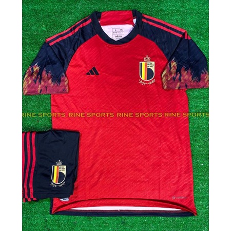 Bộ áo bóng đá Bỉ sân nhà super hàng Thailand 2022 Giống thi đấu 99%