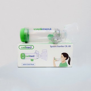 Buồng Đệm Xông Khí Dung Mũi Họng, Dụng Cụ Hít Mũi Hen Suyễn Wellmed DL-08 - Chính Hãng Siêu Thị Y Tế