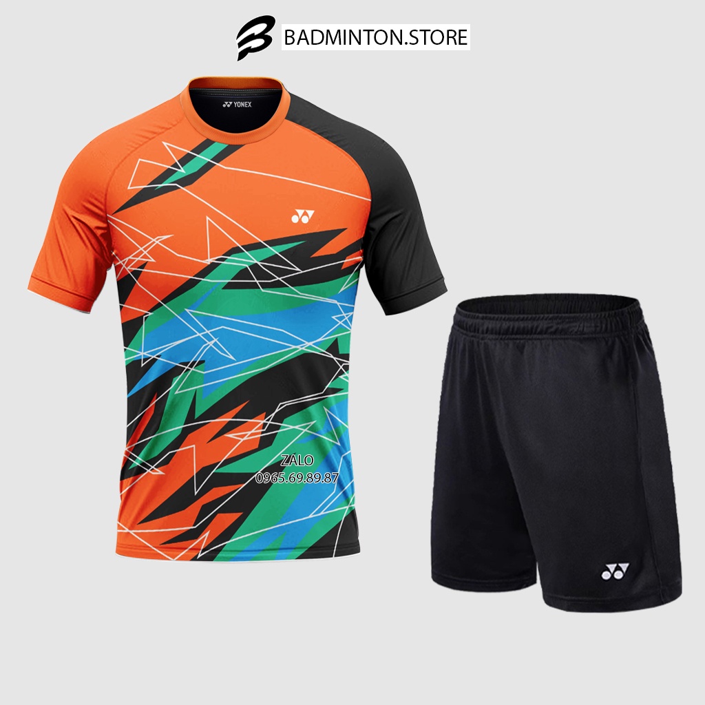 Áo cầu lông Yonex, quần áo thi đấu chuyên nghiệp mới nhất chất liệu mát mẻ