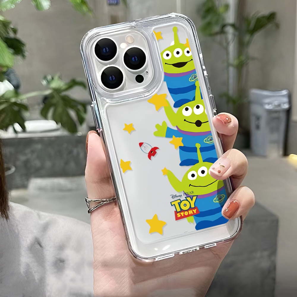 Ốp Điện Thoại Trong Suốt Hình Người Ngoài Hành Tinh Cho iphone 14 Pro Max 14 Plus 13 11 12 7Plus X XR XS Max 8 7