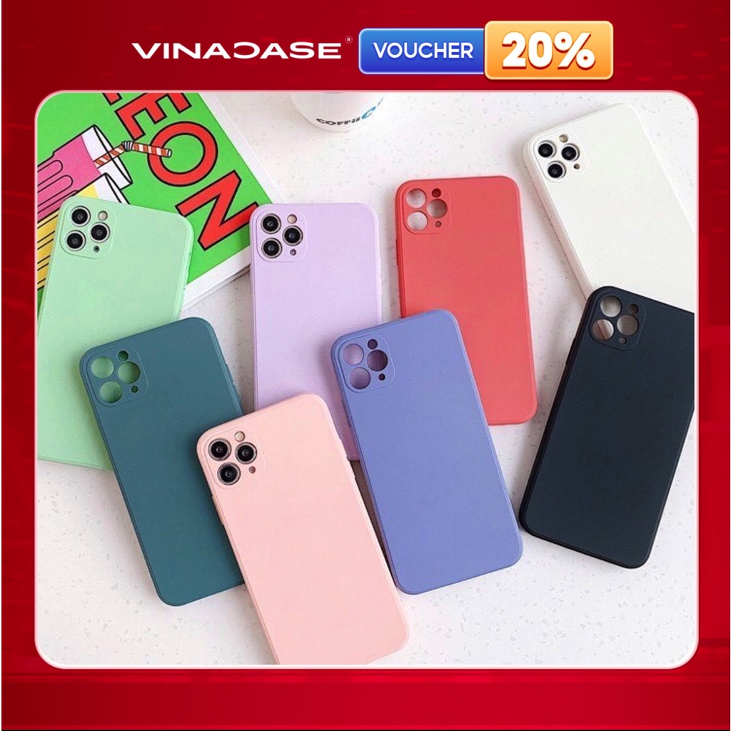 Ốp lưng Vina Case OPPO A1K/A3S/A15/A33/A9 2020/A54/...TPU dẻo trơn cạnh vuông bảo vệ camera