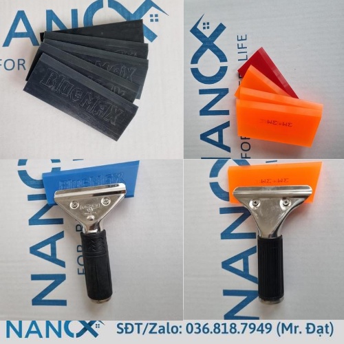 Dụng cụ dán phim, gạt đẩy phim bluemax oto, gạt đẩy phim nhà kính