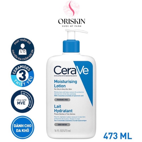 CeraVe - Sữa Dưỡng Ẩm Cho Da Khô Đến Rất Khô Dùng Cho Mặt Và Toàn Thân CeraVe Moisturising Lotion