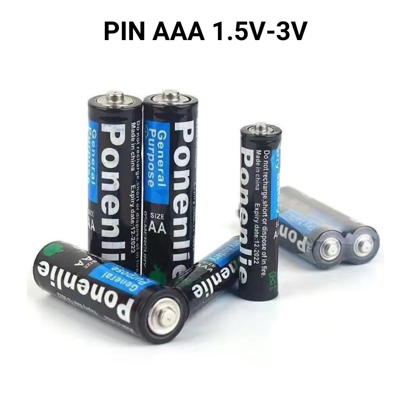 Pin AAA cỡ nhỏ 1,5V PuxysaniG dùng cho điều khiển, đồng hồ, đồ chơi trẻ em