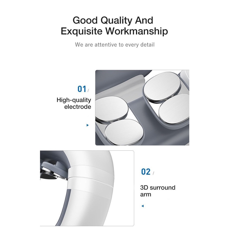 Máy Mát Xa Cổ Vai Gáy booster KONKA H99 ,  Massage Xung Điện Giảm Đau Mỏi Với 8 Đầu Massage , Làm Ấm Nóng