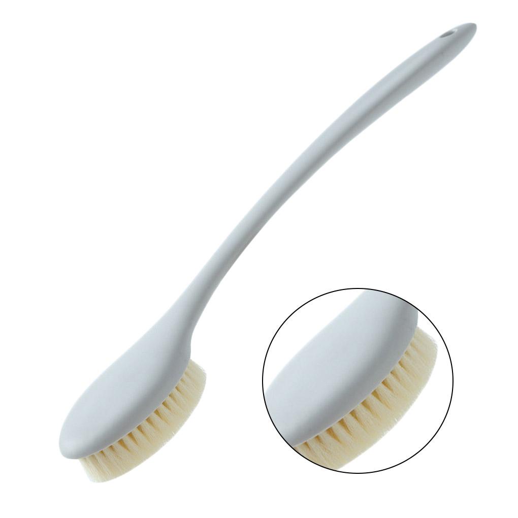 Bàn Chải Lông Mềm Cán Dài Tẩy Tế Bào Chết Làm Sạch Cơ Thể