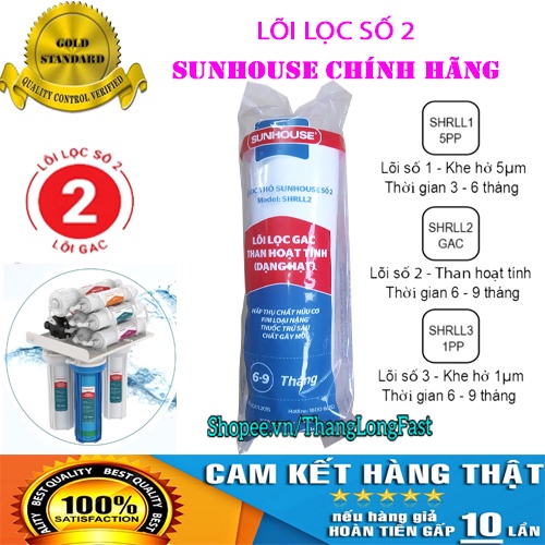 COMBO 4 LÕI LỌC SUNHOUSE SỐ 1-2-3-4