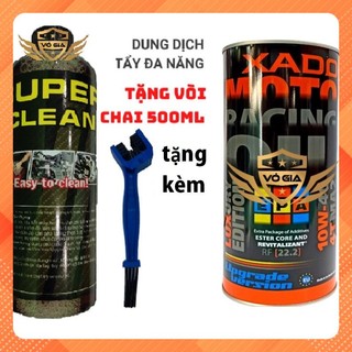 Xado Racing V3 22.2 tặng chai tẩy rửa da năng Super Clean 500ml và bàn chải sên