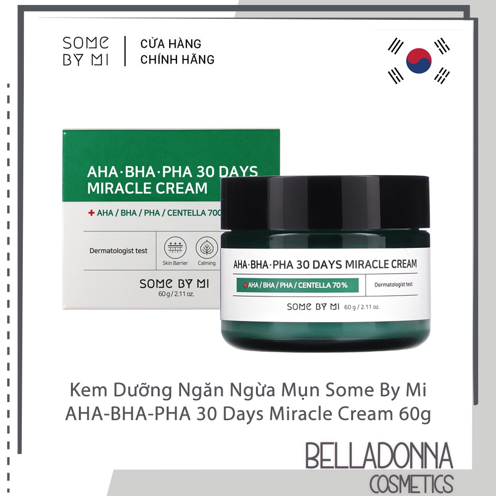 Kem Dưỡng Ngăn Ngừa Mụn Some By Mi AHA-BHA-PHA 30 Days Miracle Cream 60g