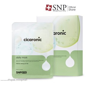 Mặt nạ dưỡng làm dịu da snp prep cicaronic daily mask chứa tinh chất rau má