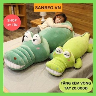 Gấu bông, thú nhồi bông gối ôm hình cá sấu 60cm, 70cm, 1m, 1m4, 1m6-Sanbeo.vn