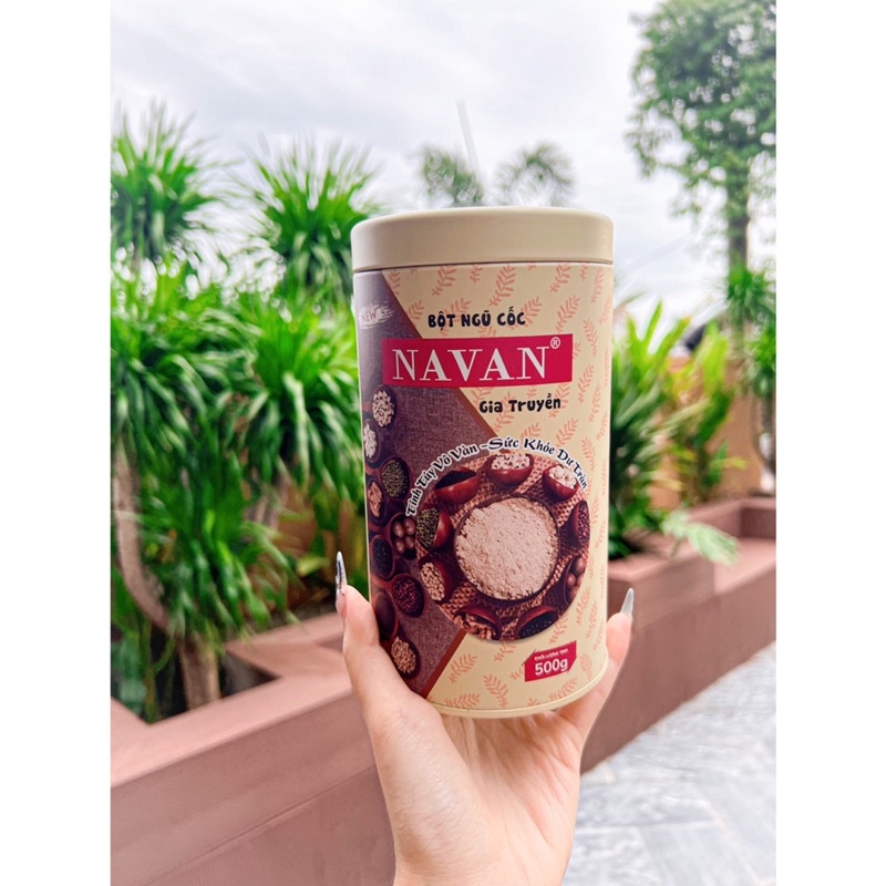 Ngũ cốc NaVan lon 500g giúp lợi sữa , tăng cân, giảm cân, bổ sung dinh dưỡng,sữa bầu giúp bé tăng cân - tinastore29
