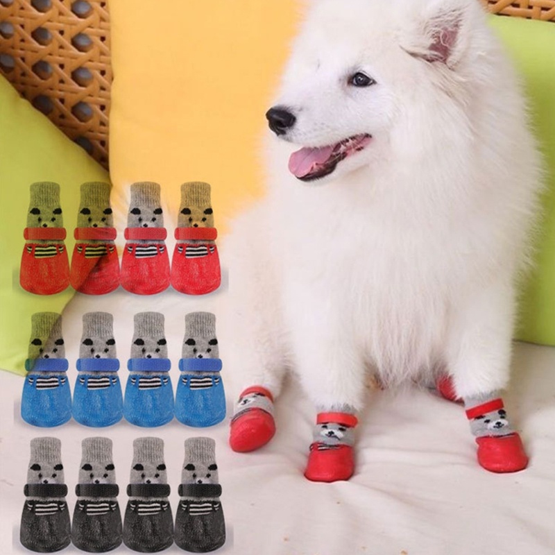 Lucky Giày Vớ Chống Trượt Chống Thấm Nước Chống Bẩn Dành Cho Chó Vừa Và Cún Cưng