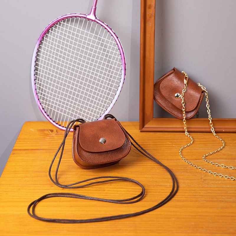 Hàng Có Sẵn Túi Đeo Chéo Mini Kết Cấu Cao Cấp Phong Cách Retro Dễ Thương Dành Cho Nữ