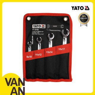 4pcs bộ cờ lê 2 đầu miệng loe mở đai ốc yt-0143