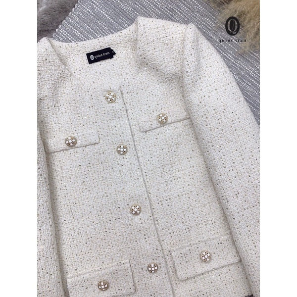 Áo khoác CELIA TWEED kim sa