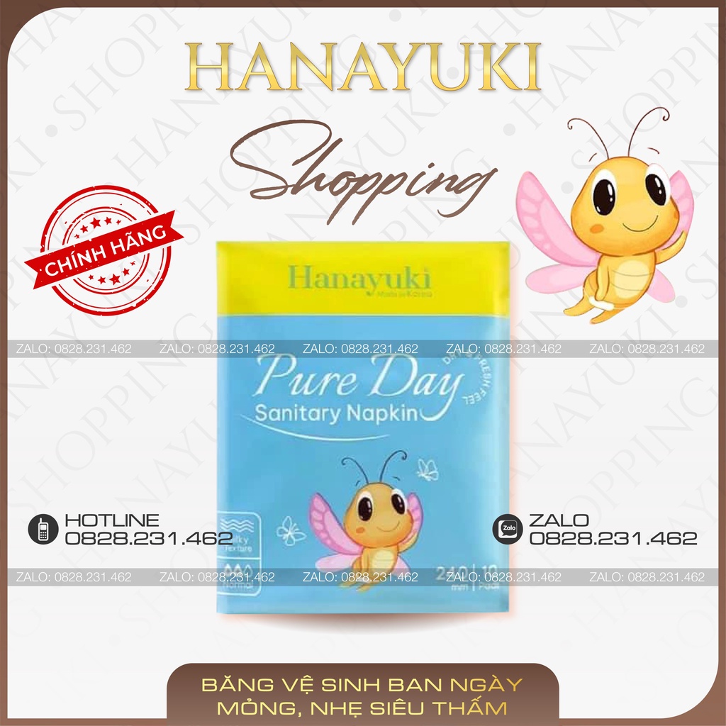 Băng Vệ Sinh Ban Ngày Hanayuki Pure Day Sanitary Napkin