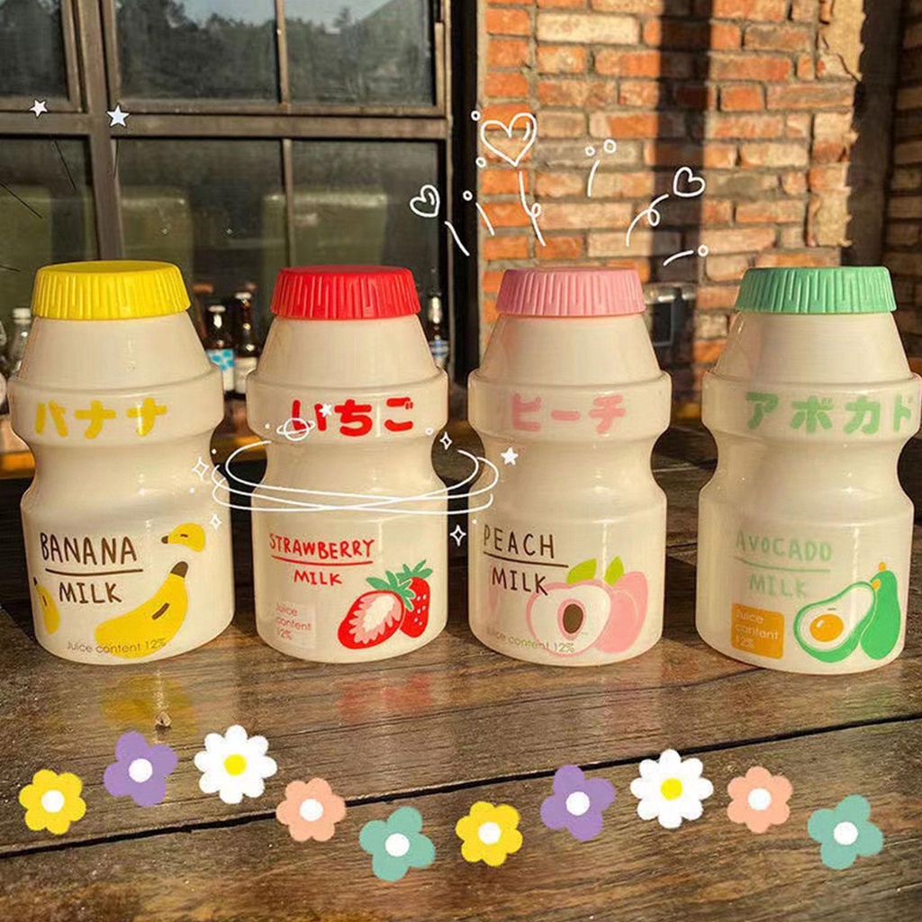 Bình Uống Nước 450ml Hình Chai Sữa Yakult I4P2