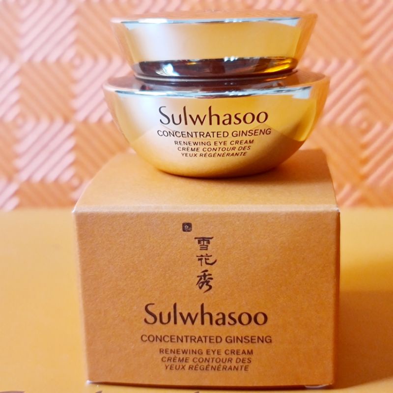(5ml)Kem mắt nhân sâm cải thiện dấu hiệu lão hóa Sulwhasoo Concentrated Ginseng Renewing Eye Cream